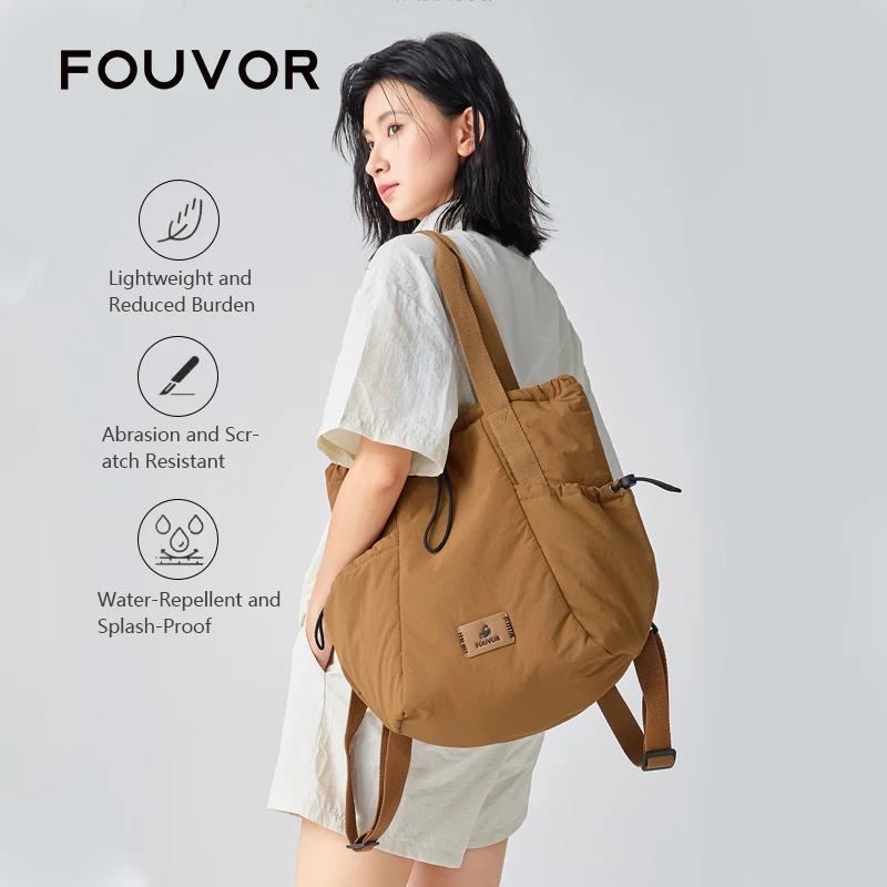 FOUVOR – sac à dos léger pour femmes, sac de voyage multifonctionnel avec cordon de serrage pour ord