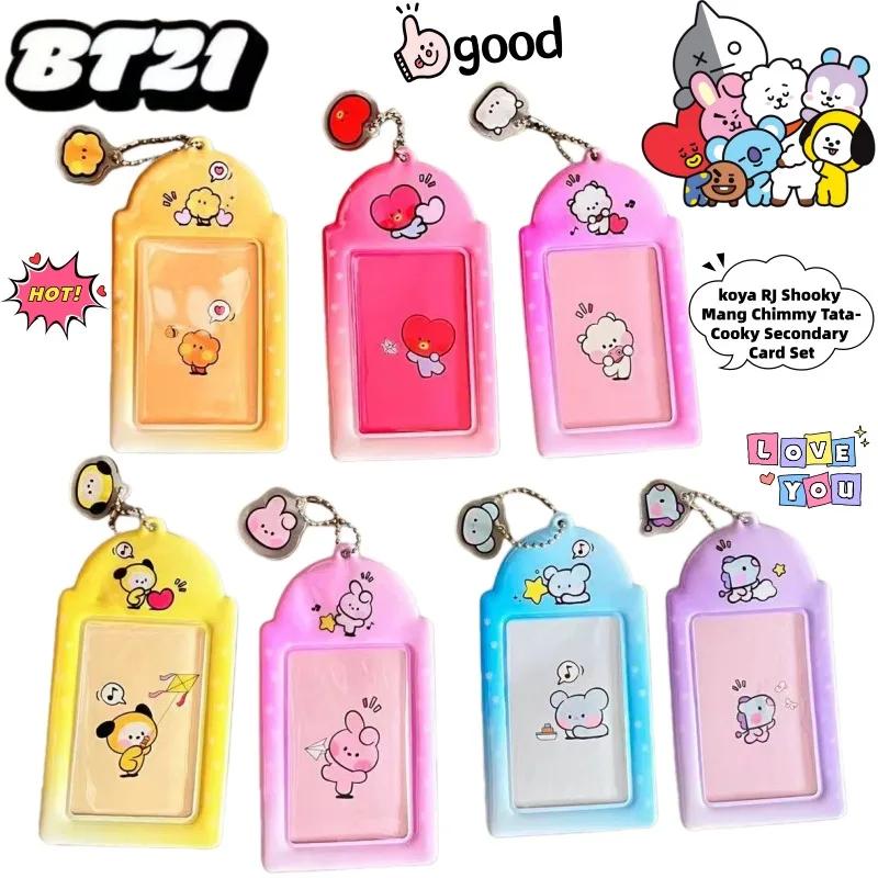 Ensemble de cartes de personnalité créative BT21 koya RJ Shooky Man Chimmy Tata Cooky, accessoires d