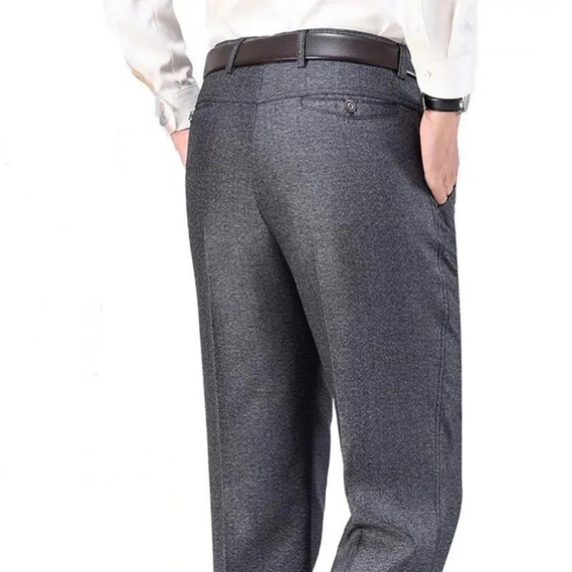 Pantalon de costume pour hommes de haute qualité classique été printemps pantalon taille haute autom