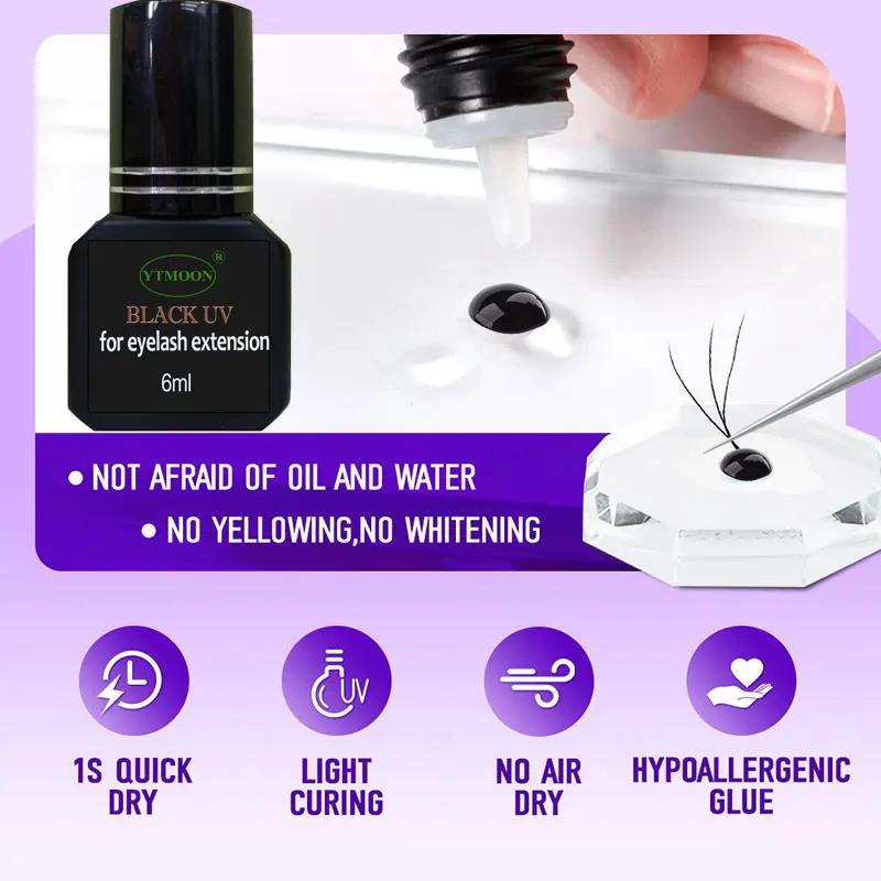 Colle arina pour extensions de cils, séchage rapide, longue durée, fournitures de faux cils, vente e