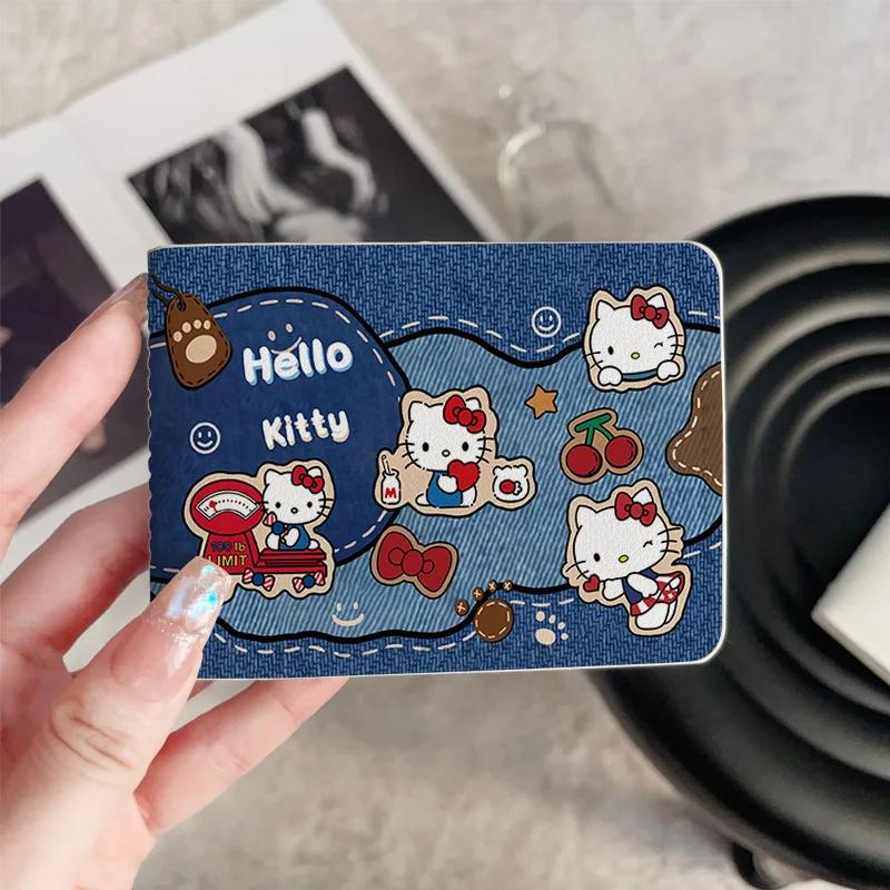 Porte-cartes Kawaii HelloKitty, porte-carte d'identité, porte-permis de conduire, porte-monnaie en P