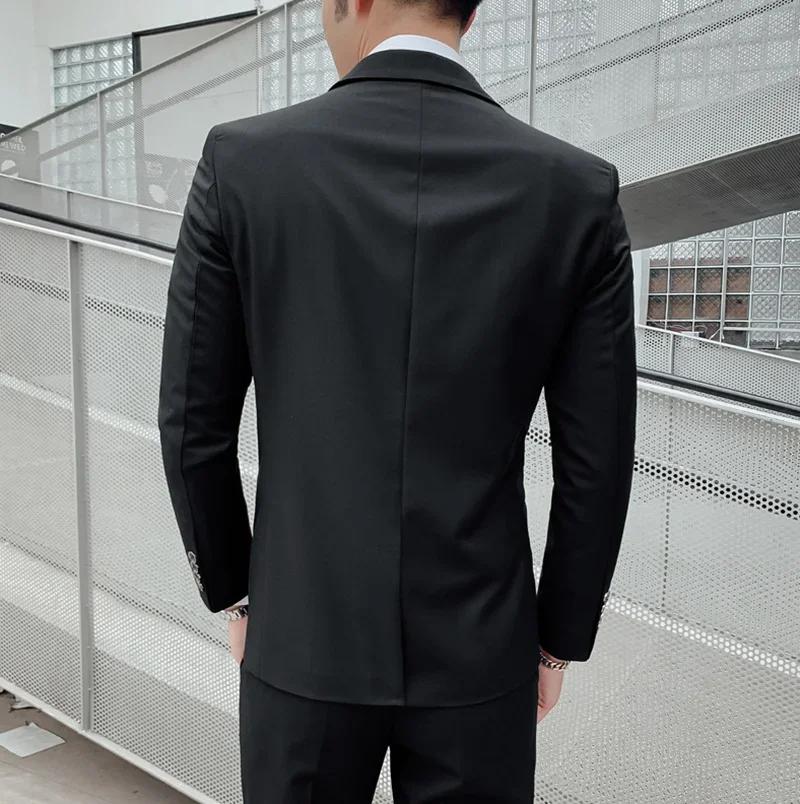 Costume de gentleman décontracté pour hommes, costume de banquet de mariage d'affaires en plein air,