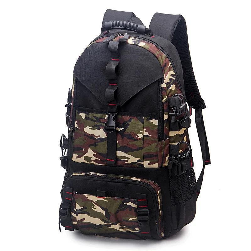 Grand sac à dos de voyage 50L 80L pour hommes, sac de sport de plein air étanche avec compartiment à