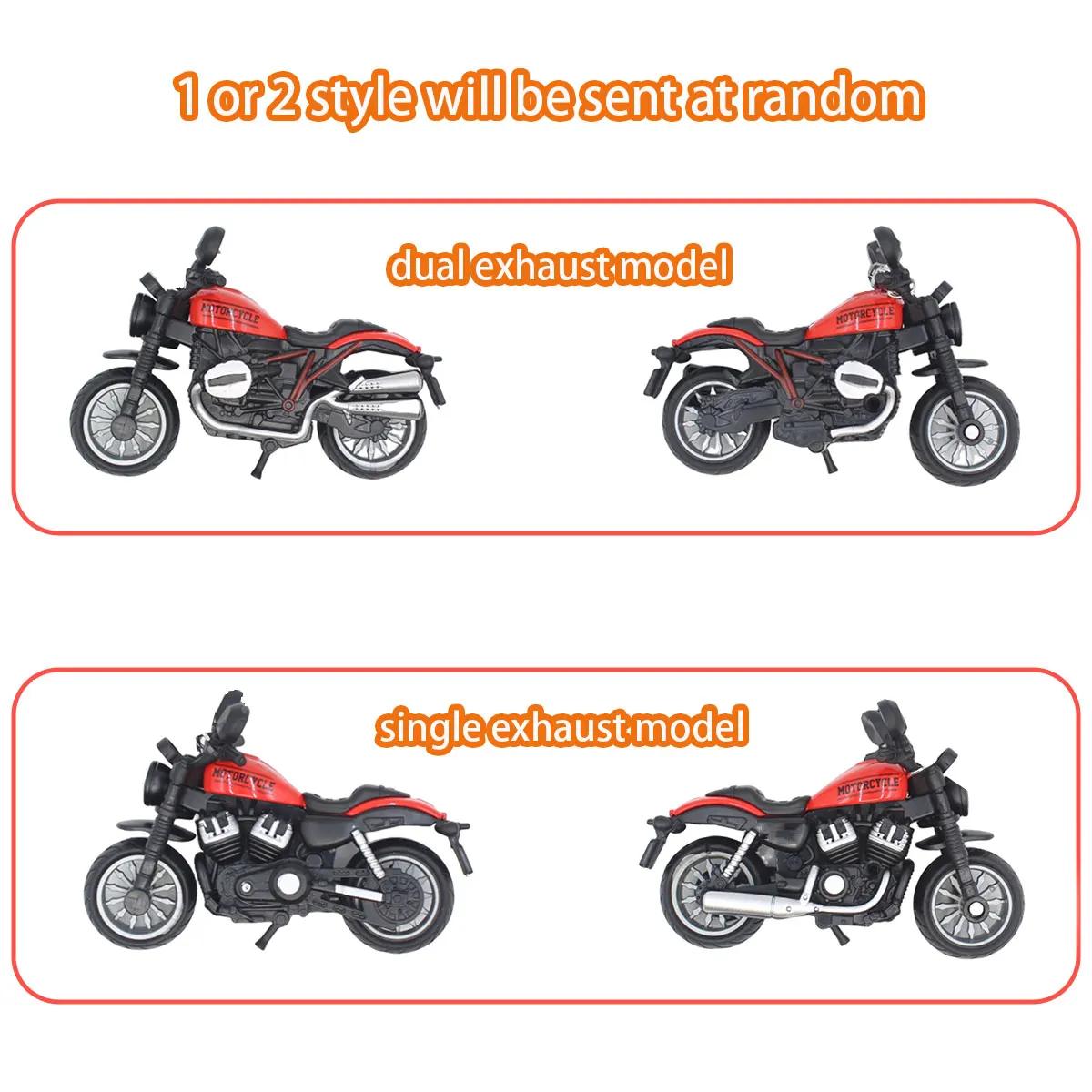 Jouets de modèle de moto, 1 pièce, Mini véhicules, accessoires de décoration pour garçon, voiture en