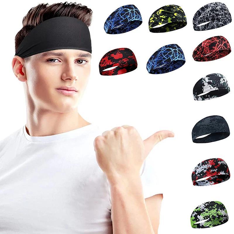 1PC unisexe Fitness Anti-transpiration bande course bandeau sport absorbant Yoga cheveux