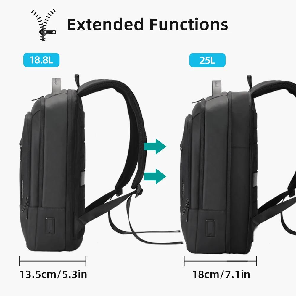 Heroic Knight Slim homme sac à dos pour ordinateur portable sac d'école étanche avec chargement USB 