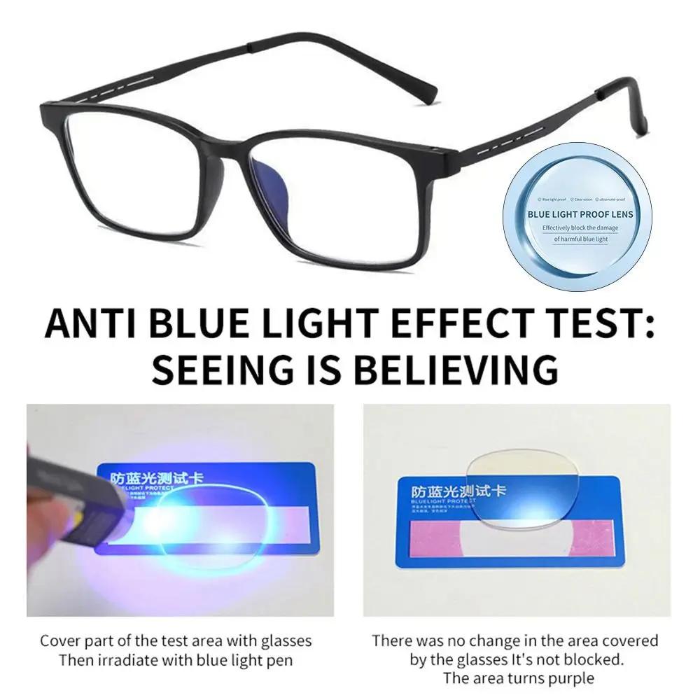 TR90 lunettes de lecture ultralégères en titane pur hommes femmes Anti lumière bleue presbytie lunet