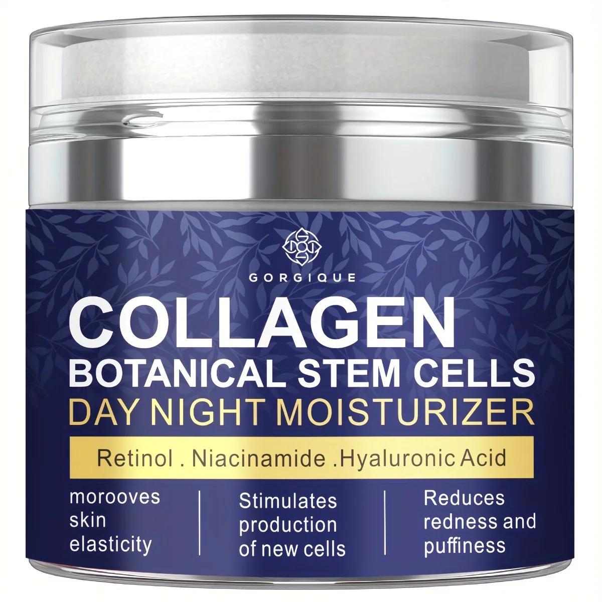 Niacinamide-Crème pour le visage au collagène avec pompe sans air, acide hyaluronique, cellules souc
