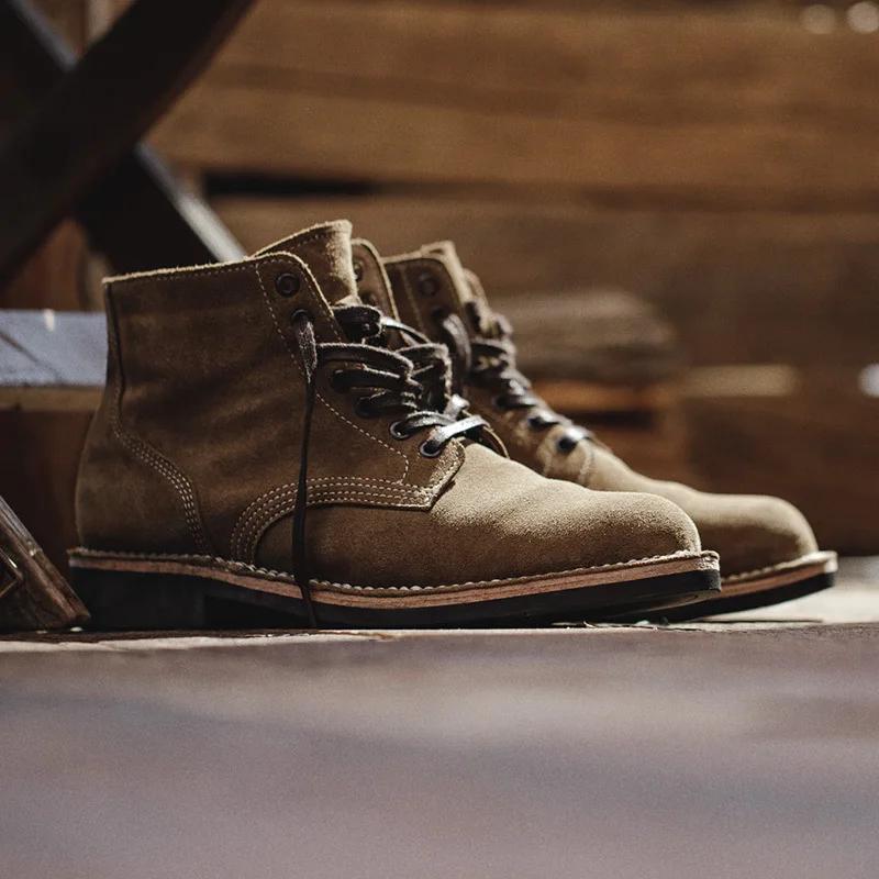 Bottes de travail pour hommes printemps Style américain bottes hautes dans le désert bottes militair