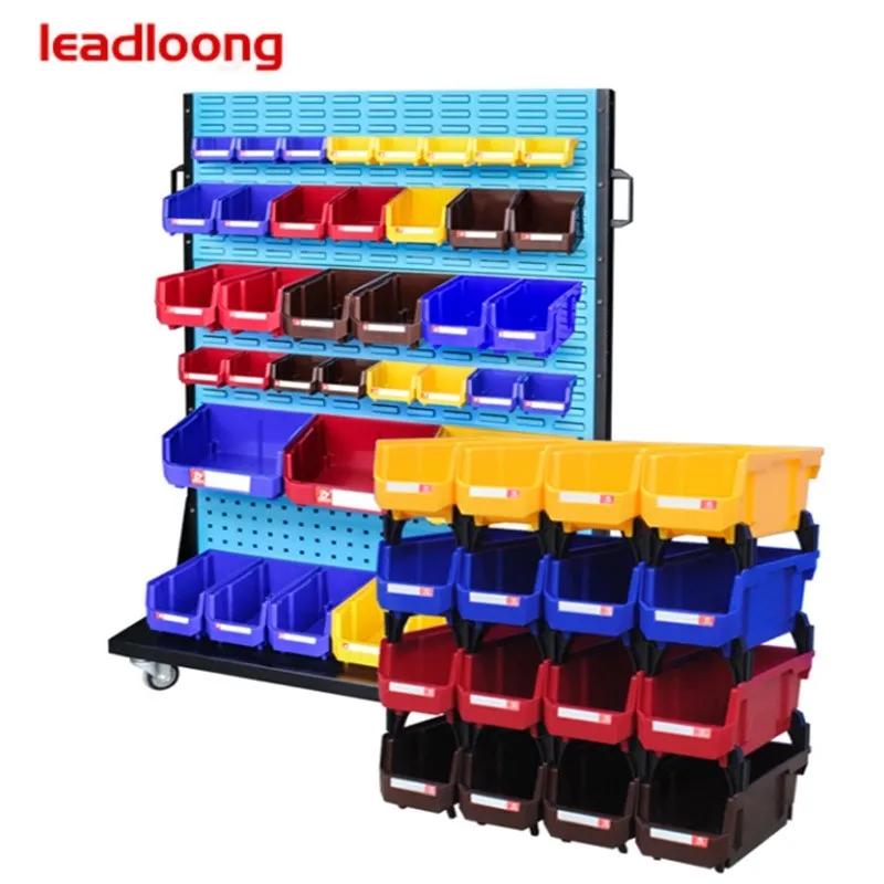 Bacs de rangement empilables en plastique, boîtes de rangement à vis, organisateur de rangement de p