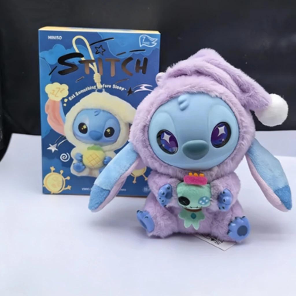 Boîte aveugle en peluche, série Stitch Eat Alething Before Sleep, pendentif, poupée mignonne, orneme