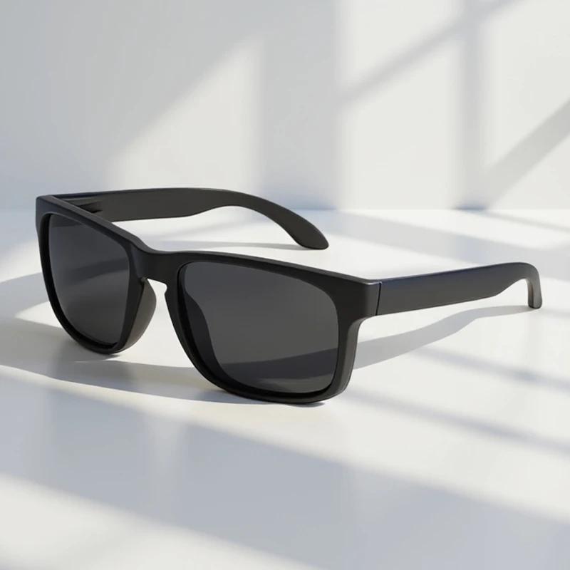 Lunettes de soleil polarisées carrées classiques pour hommes et femmes, Vintage, en plastique, éléga