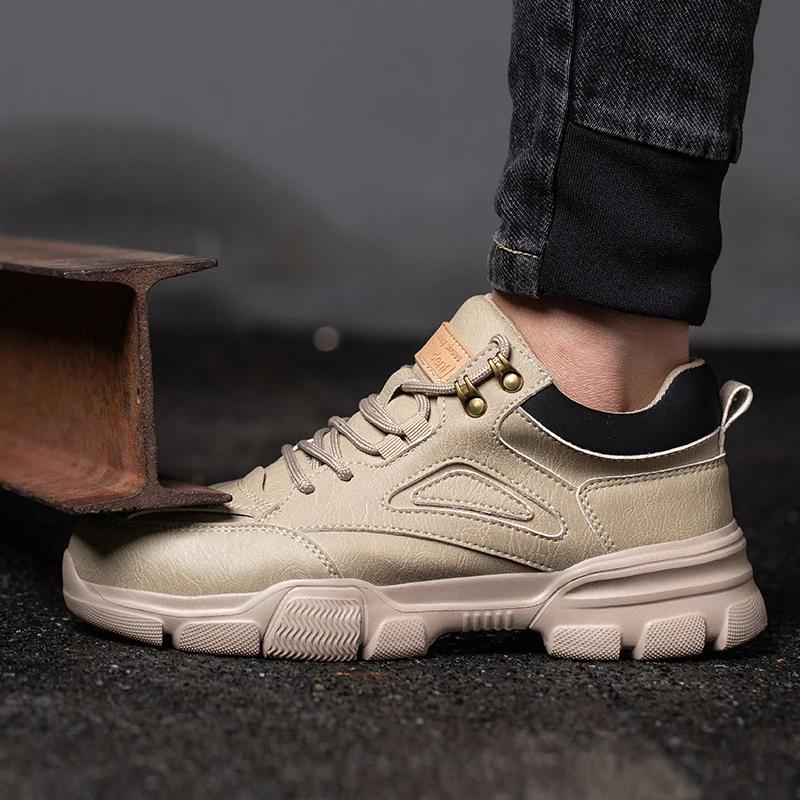 Chaussures de sécurité pour hommes, bottes de sécurité pour hommes, chaussures de travail Anti-écras