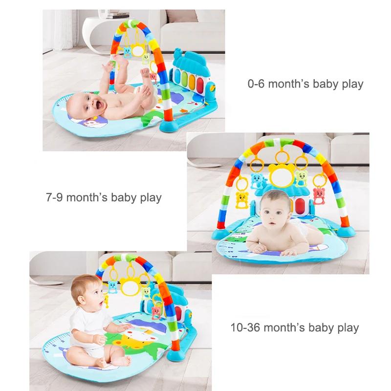 Tapis de jeu musical bébé gymnastique puzzle clavier piano ramper jouet cadeau nouveau-né