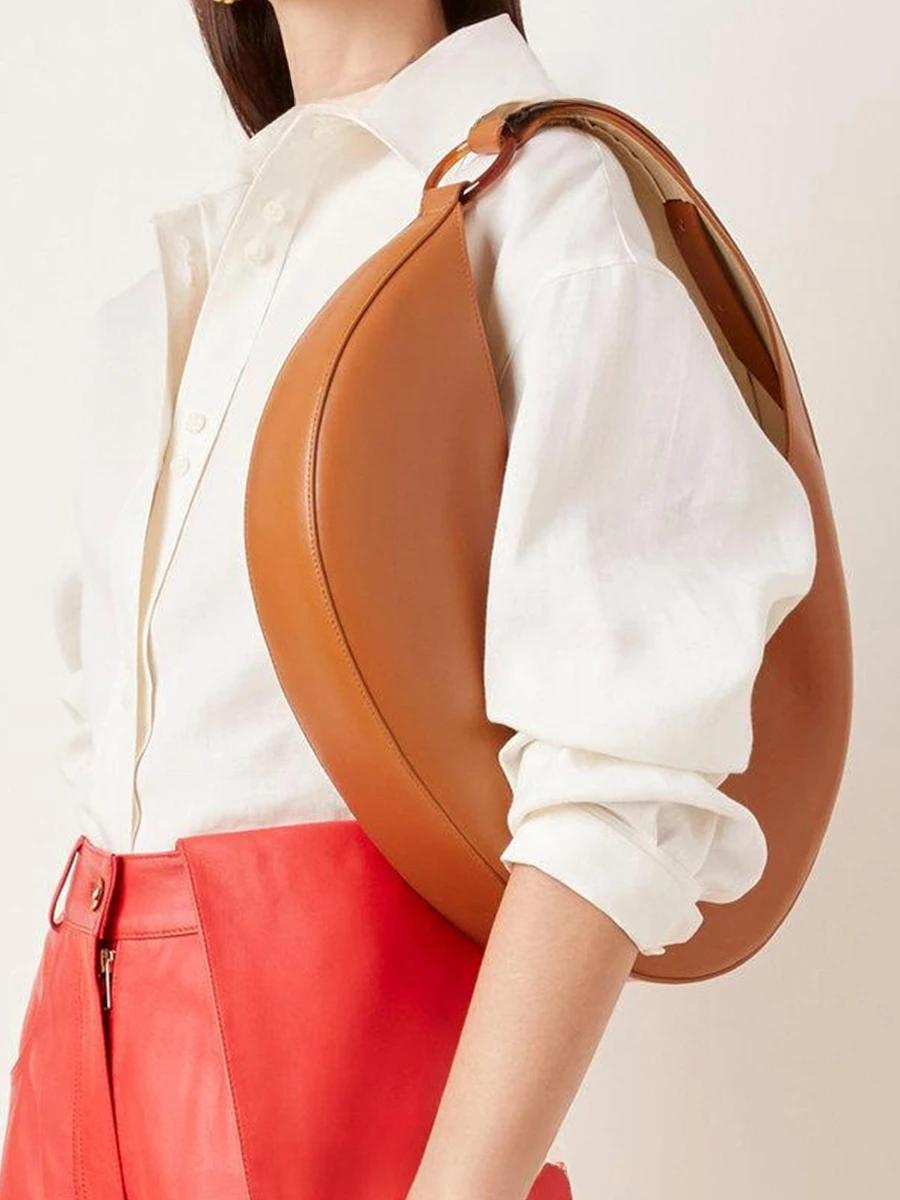 Sac demi-lune de styliste, nouvelle personnalité de la mode, sac ovale polyvalent de luxe pour femme