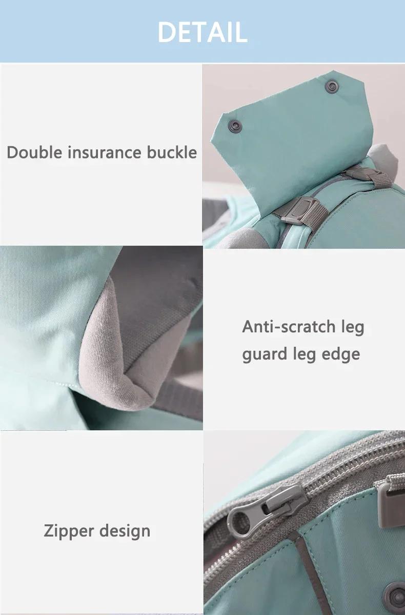 Sangles de sac à dos de porte-siège d'anca 3 en 1 pour bébé de 0 à 36 mois, ergonomiques avec chapea