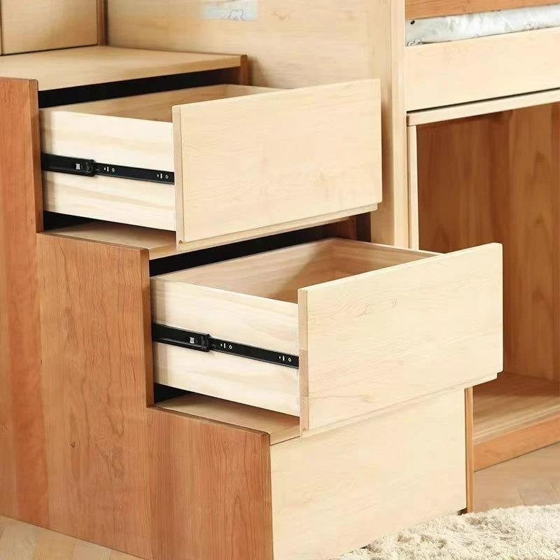 Armoire nordique Simple et moderne personnalisable, lit combiné en érable dur cerise, lit de rangeme