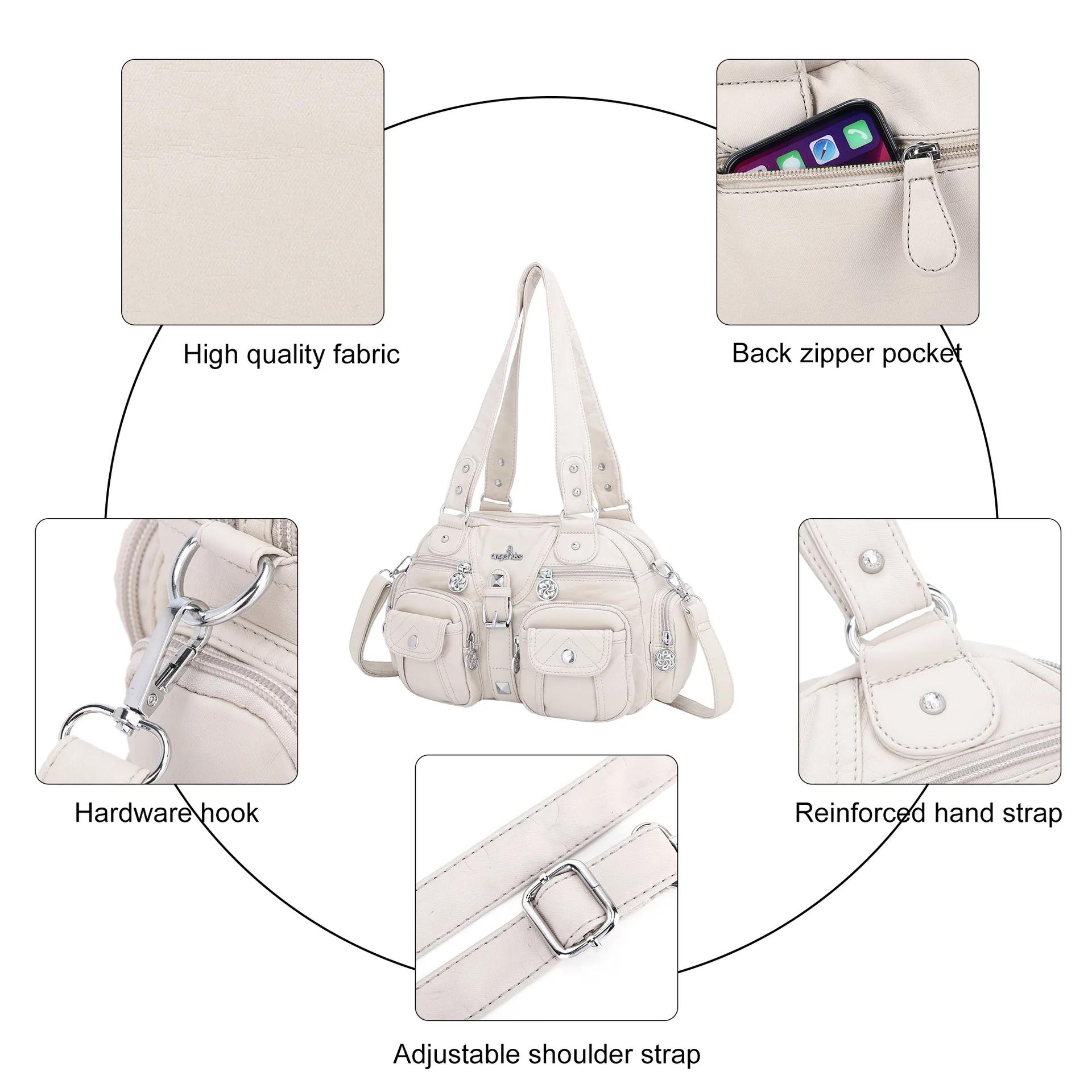 Sac vintage pour femme, petit sac à main, sacoche à poignée supérieure, sac à bandoulière en PU, sac