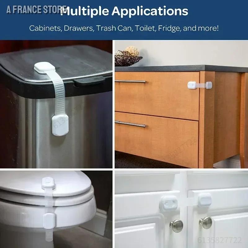 Serrure de sécurité pour bébé, serrure de sécurité pour tiroir, armoire adhésive pour tiroir, loquet