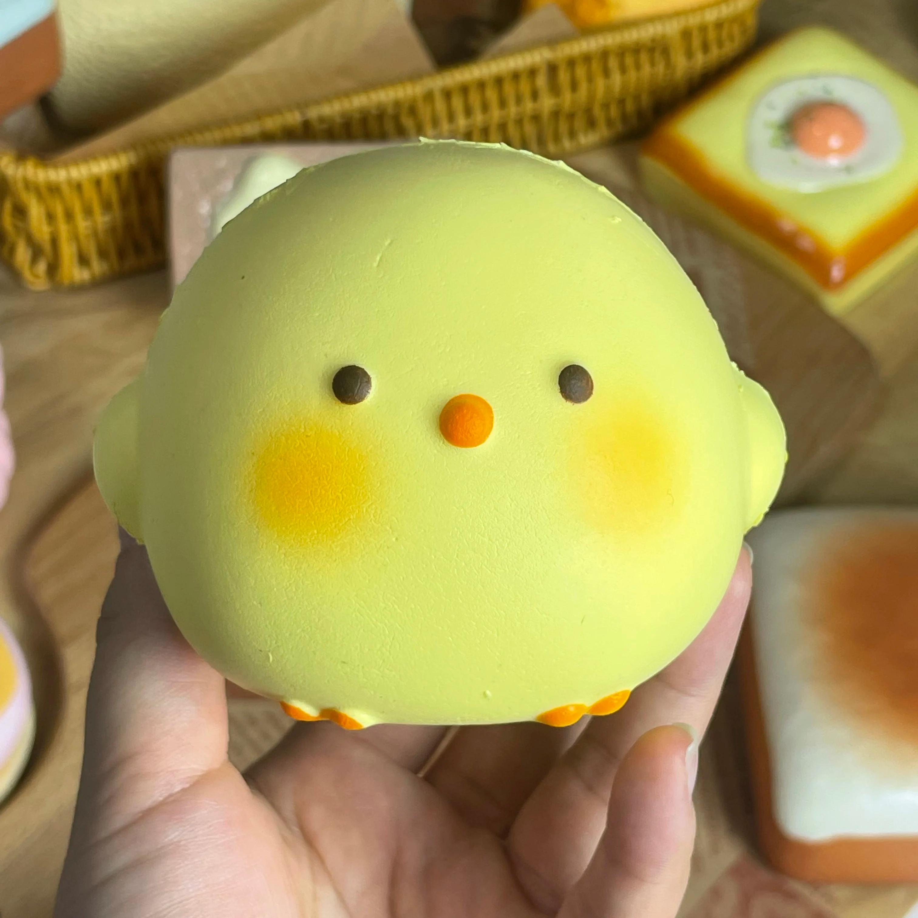 CHAUD! Jouet Squishy de poussin géant mignon, soulagement du Stress à grande hauteur et Fidget senso