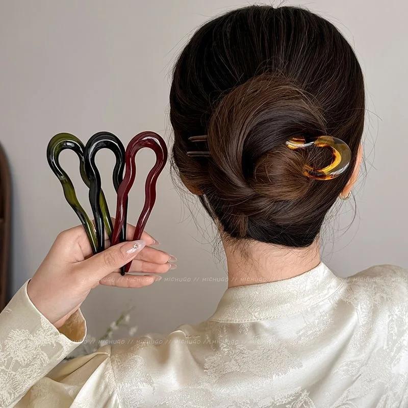 Pince à cheveux en acétate vintage pour femmes et filles, pince à cheveux papillon doux, barrettes e
