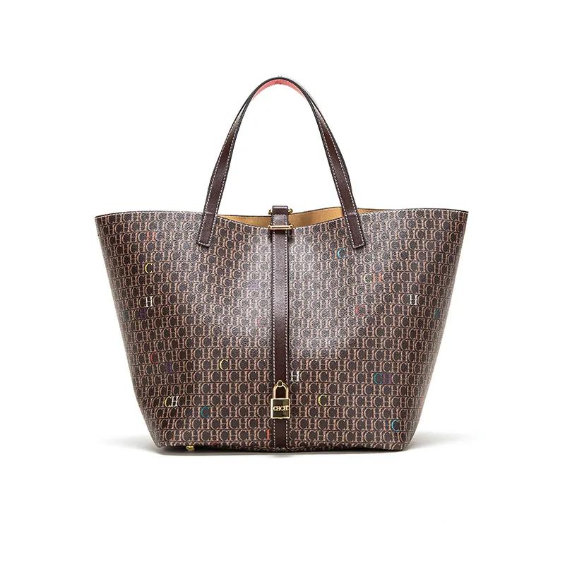 Sac fourre-tout de luxe léger pour femme, grande capacité, motif lettres, sac à main pour le quotidi