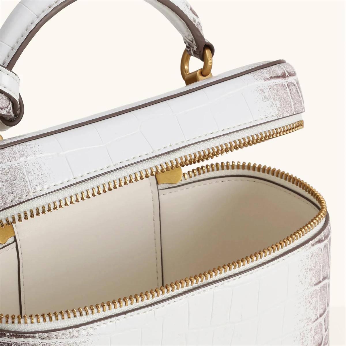 Sac à bandoulière pour femme JW PEI, sac à main croisé, petit sac carré gaufré effet croco, sac mess