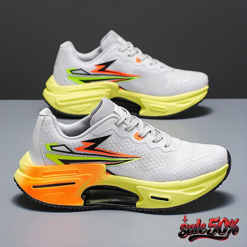 Chaussures de course pour hommes, plaque en carbone, baskets professionnelles à amorti, chaussures d