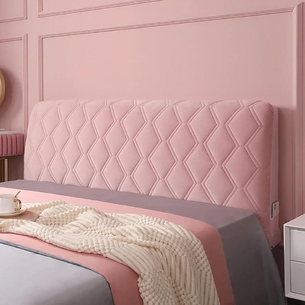 Couverture de tête de lit matelassée épaisse, couverture de tête de lit en peluche tout compris pour