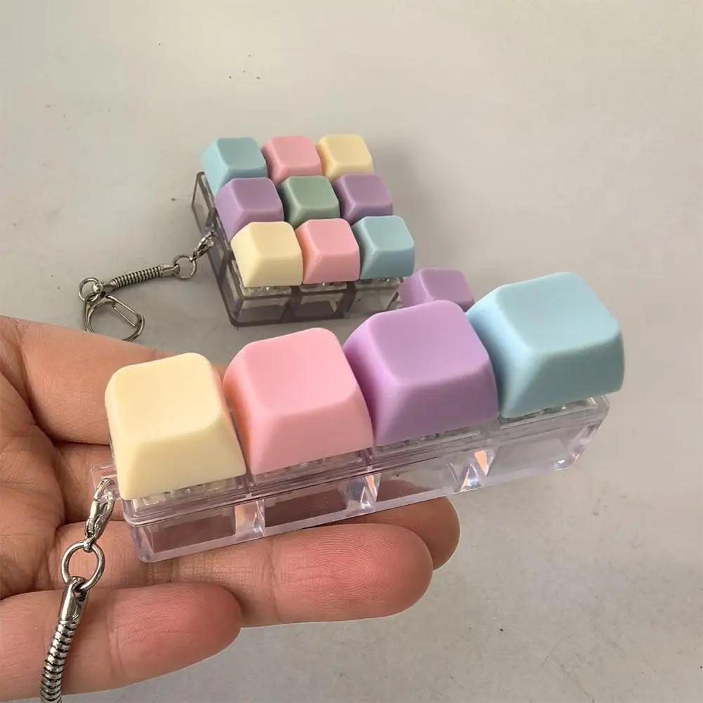 Fidget décompression 1/4/5/9 clavier clé jouet Anti-Stress doigt clavier jeux pour adultes Antistres