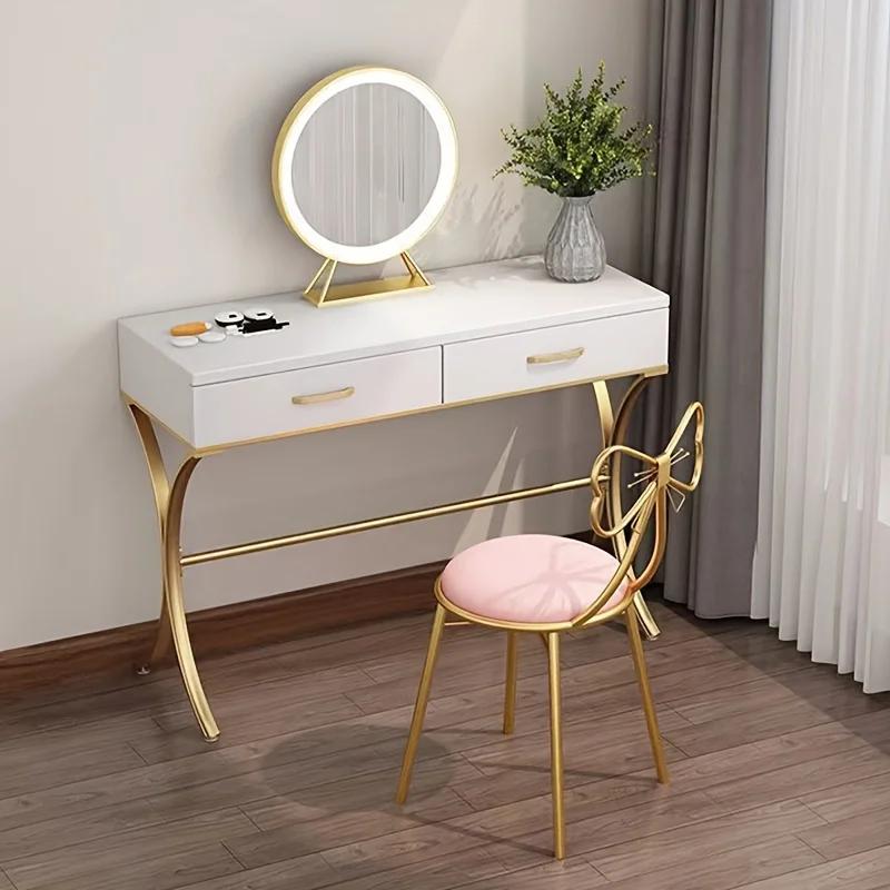 Tabouret de maquillage, tabouret de maquillage, moderne et simple, avec bretelles, coussin de siège,