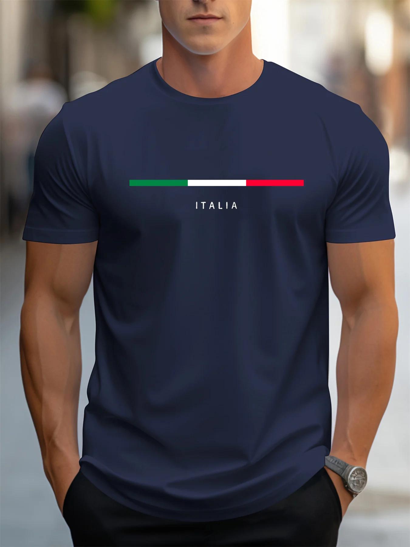 T-shirt manches courtes col rond homme, 100 coton, à la mode, décontracté, ample, grande taille, mot