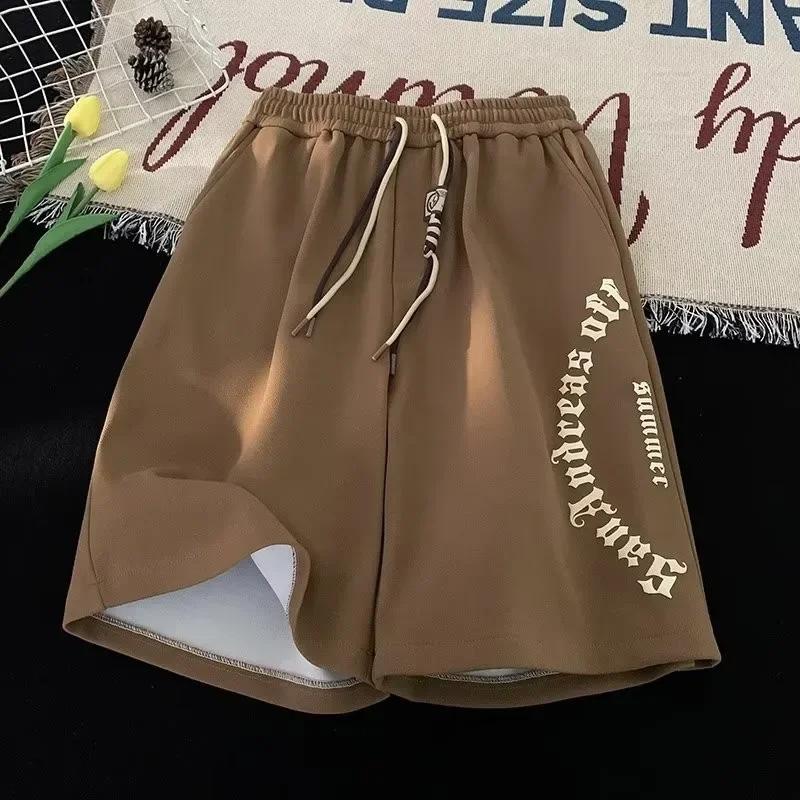 M-5XL hommes Shorts pantalons courts décontractés surdimensionné Shorts de plage rétro lettres impri