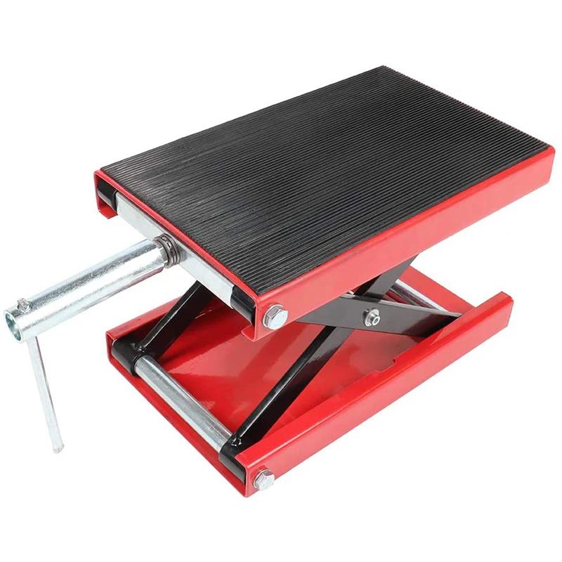 Cric de moto 500 kg 1100 lbs, élévateur à ciseaux central, adapté aux motos, vélos, VTT, support de 