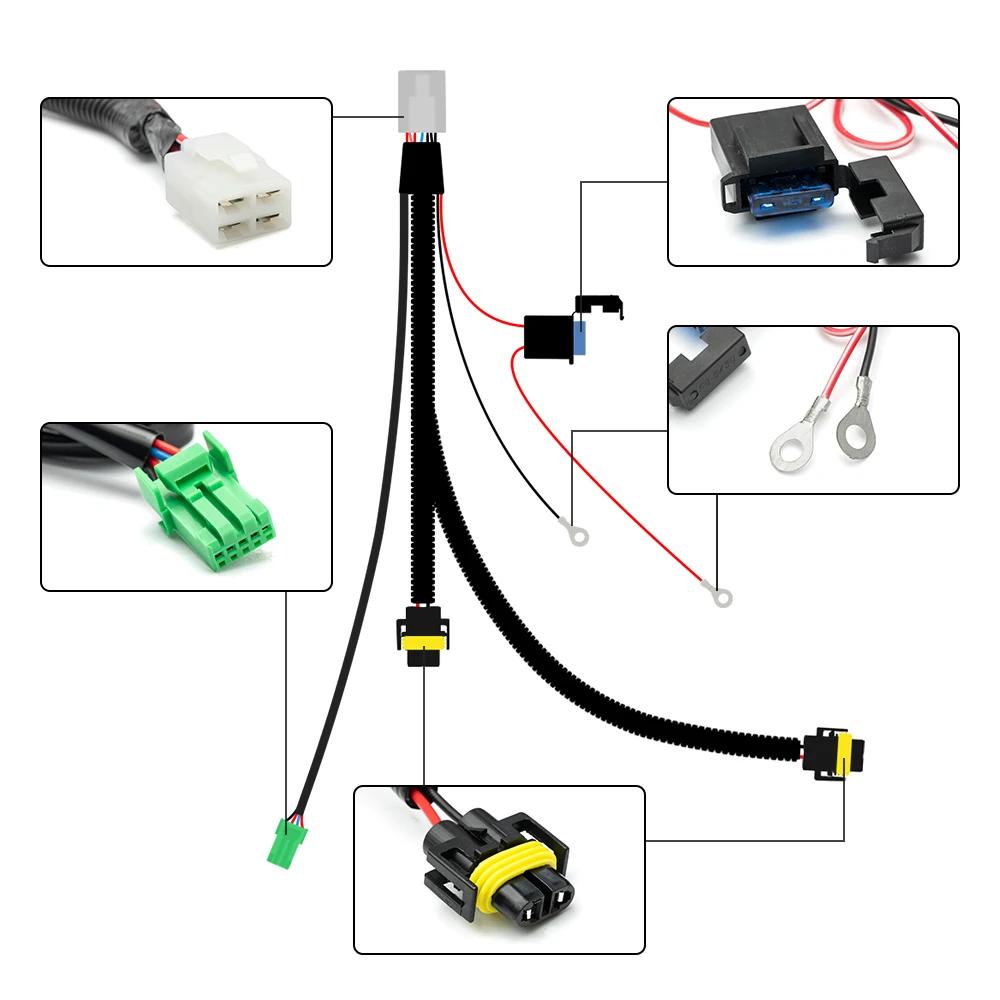 Phares antibrouillard fils SFP pour Nissan Qashqai J10 350Z ino 0Z, commutateur citations 880 881 X-
