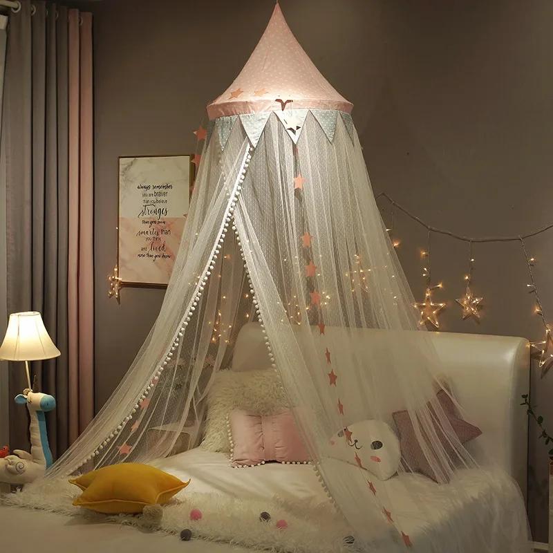 Rideau de lit pour enfants, lit de bébé, rideau d'amendements, autour du breton, moustiquaire, filet