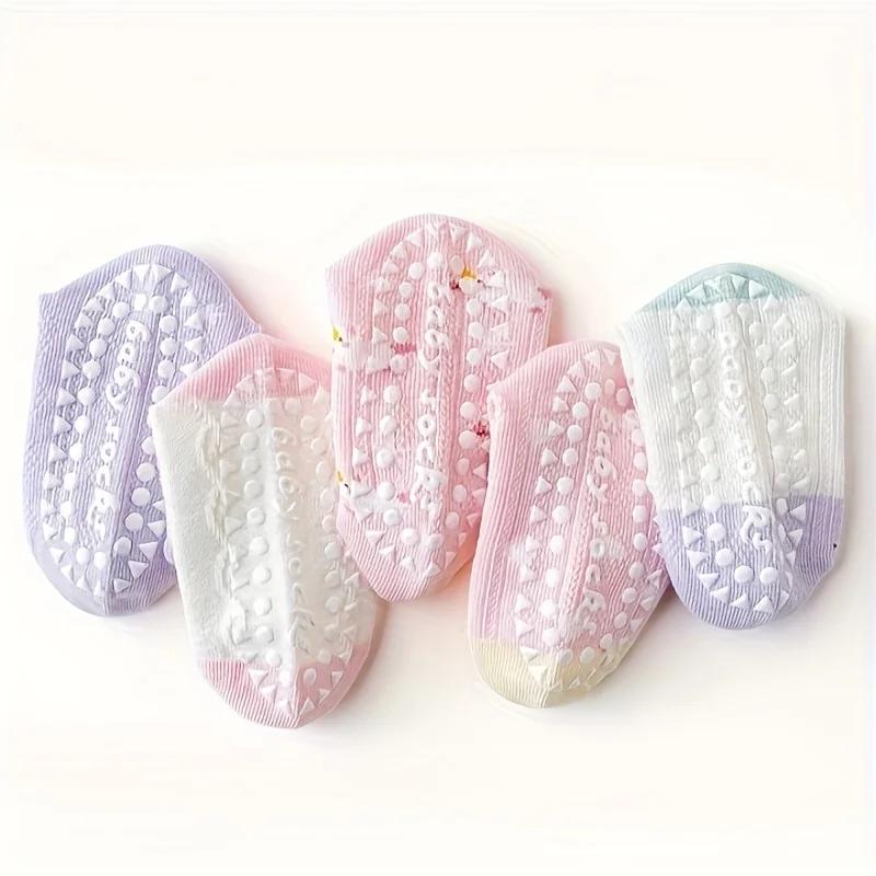 Chaussettes filles licorne antidérapantes - Double maille confortable pour enfants 1-12 ans - Collection bébé