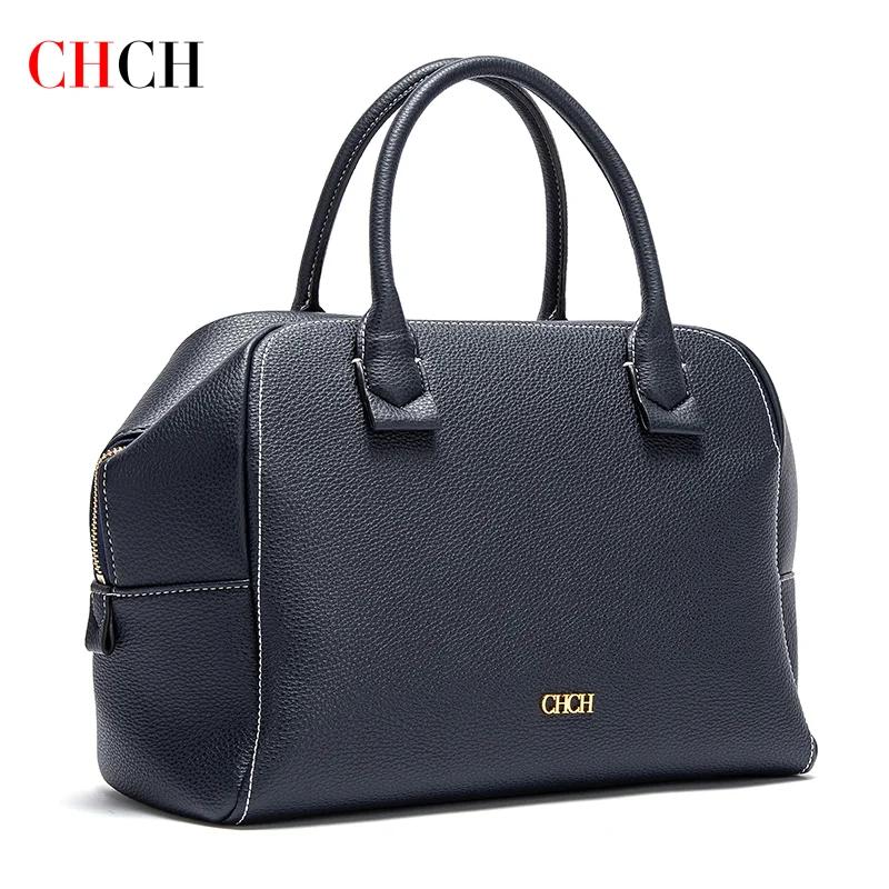 CHCH – sac à bandoulière pour femmes, sac d'oreiller de grande capacité, fermeture éclair bleue cach