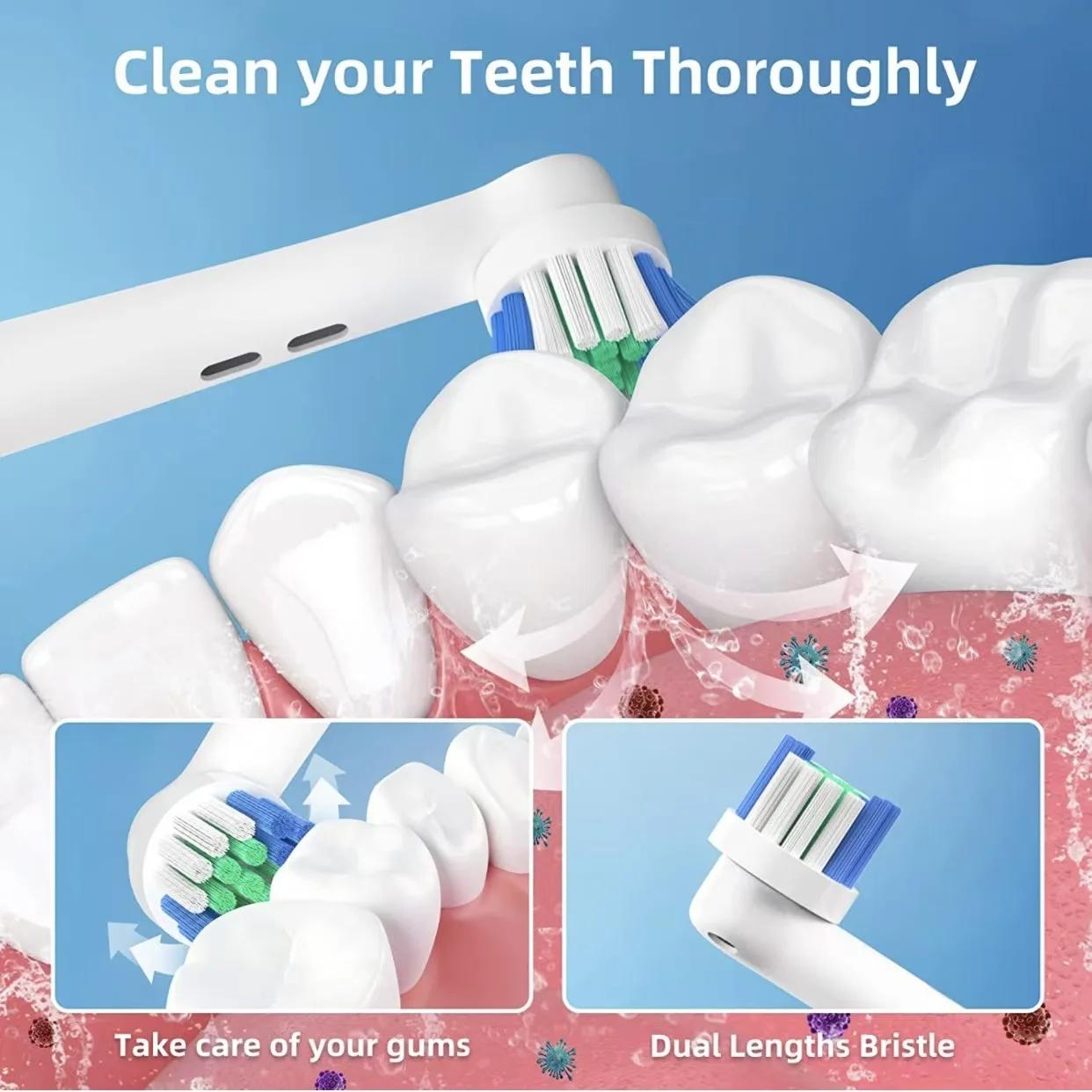 Têtes de brosse à dents électrique de rechange pour Oral-B, puissance avancée, Pro santé, triomphe, 