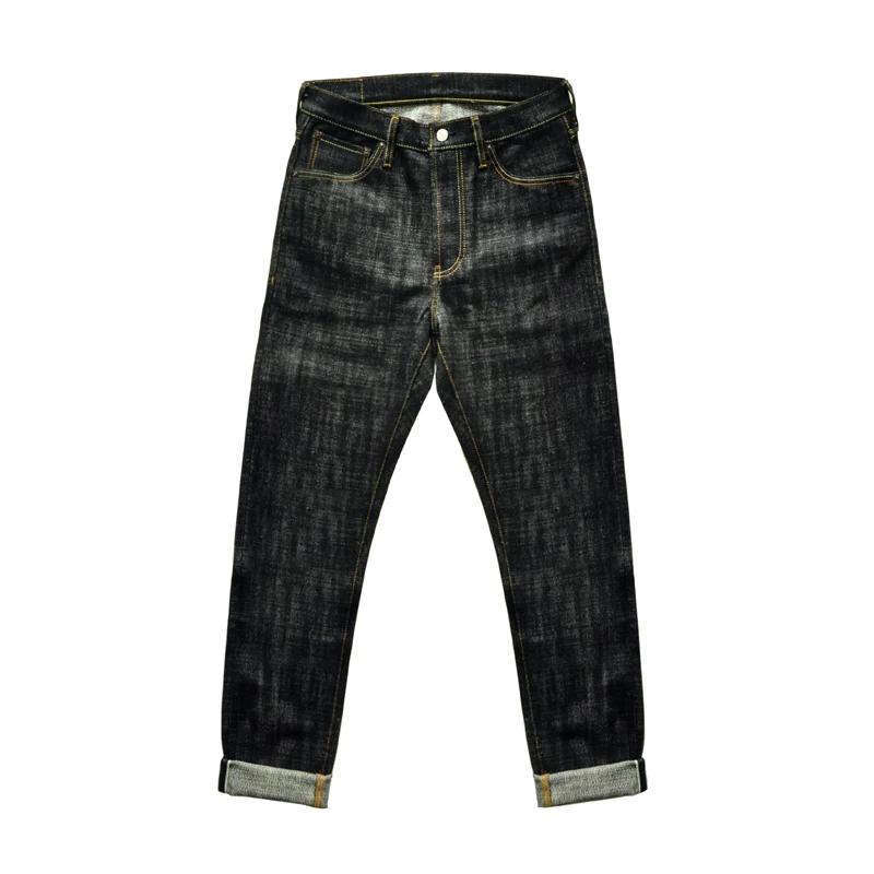 Sauce zhan EX310-BO-Thunder jean pour hommes Furinkazan lisière jean en jean brut homme jean coupe a