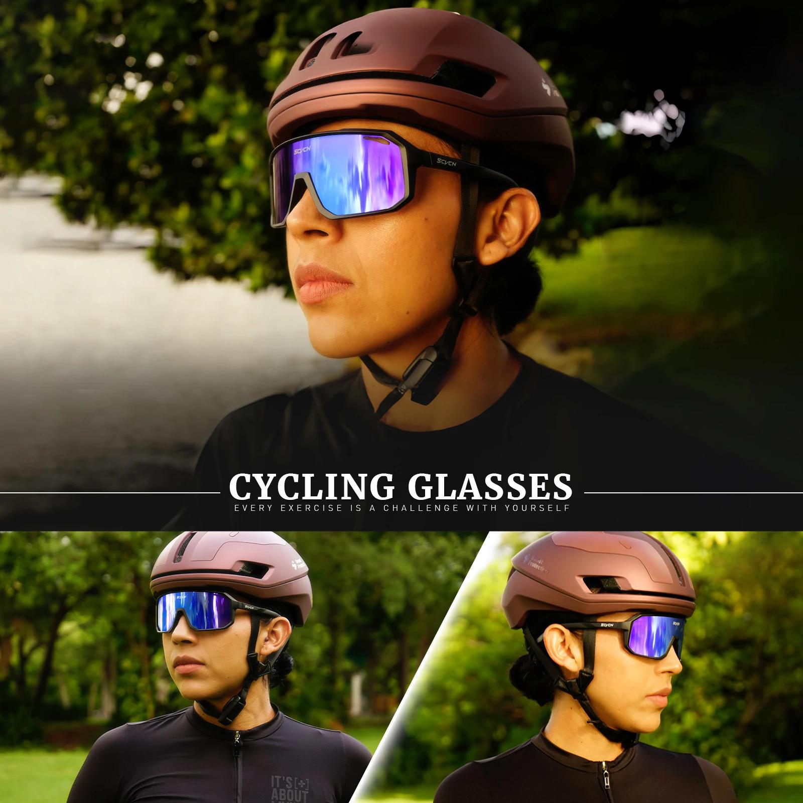 SCVCN cyclisme lunettes de soleil hommes vtt route conduite vélo lunettes Sports de plein air femmes