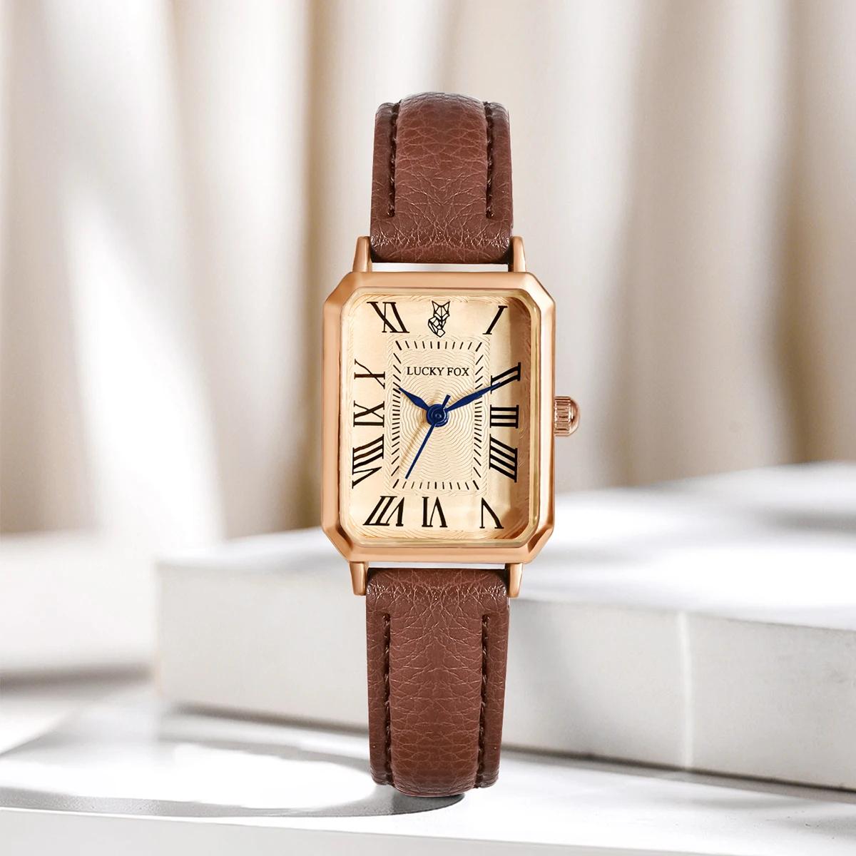 LUCKY FOX 2 pièces coffret cadeau de luxe léger montre Bracelet Simple et à la mode montre à Quartz 