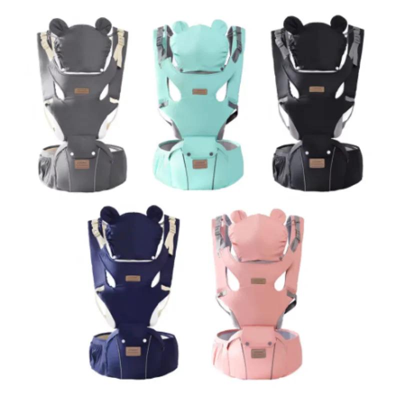 Sangles de sac à dos de porte-siège d'anca 3 en 1 pour bébé de 0 à 36 mois, ergonomiques avec chapea