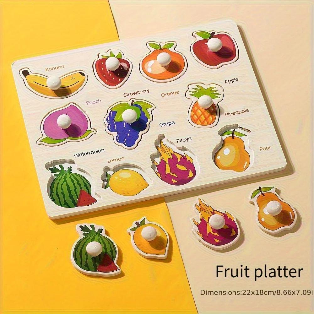Planche de puzzle pour débutant, géométrie d'éducation précoce Montessori, développement de puzzle à