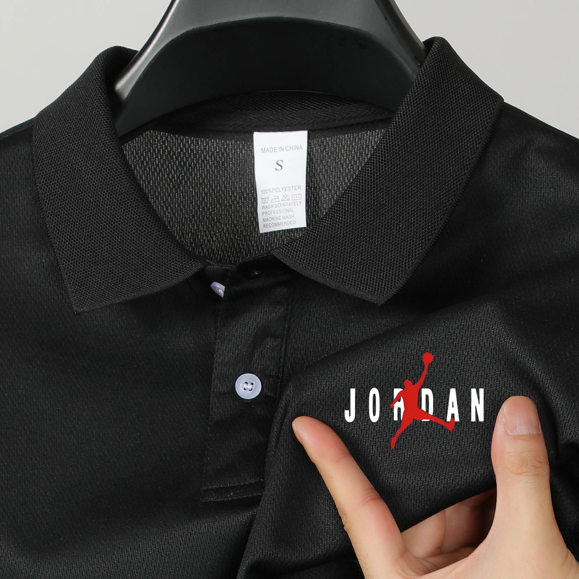 Polo haut de gamme à manches courtes pour homme, imprimé lettres, collection été 2026, respirant, dé