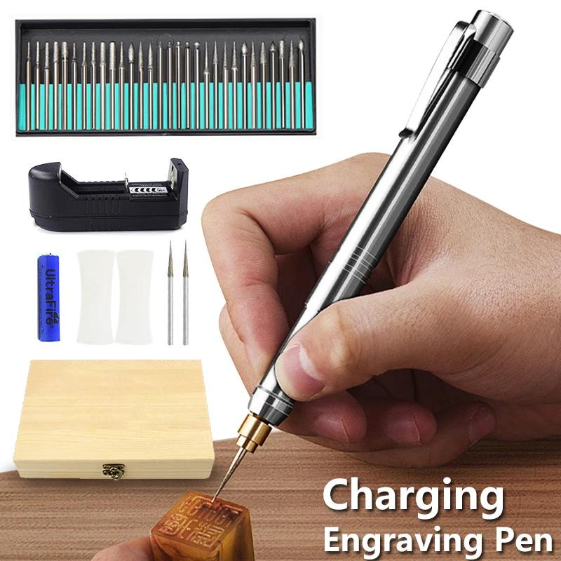 Graveur à Recharge sans fil 3.7V, stylo électrique, perceuse électrique pour la gravure, perceuses, 