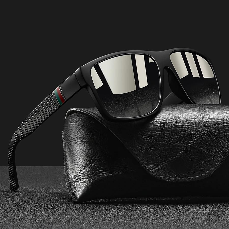 Mode Vintage motif de contrôle carré lunettes de soleil hommes femmes pêche conduite homme marque de