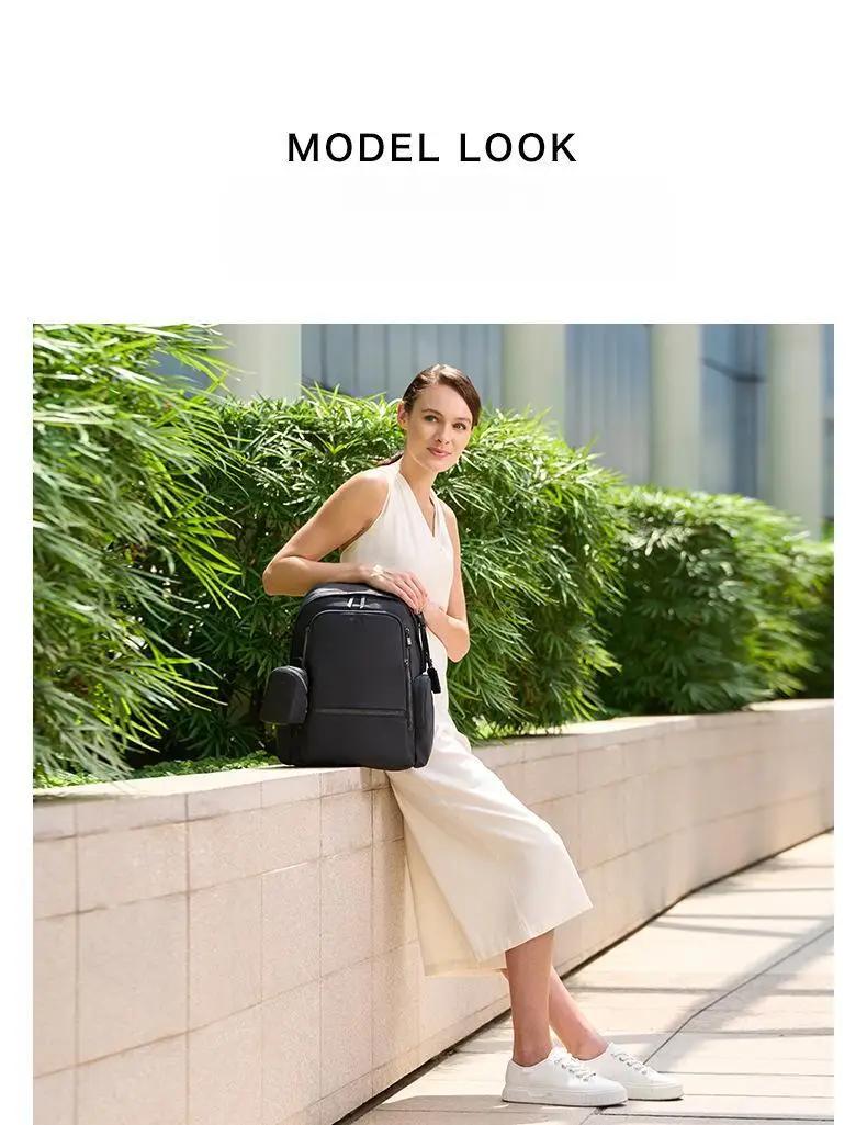 Sac à dos en nylon balistique pour femmes, sac de voyage d'affaires pour ordinateur portable, sac à 