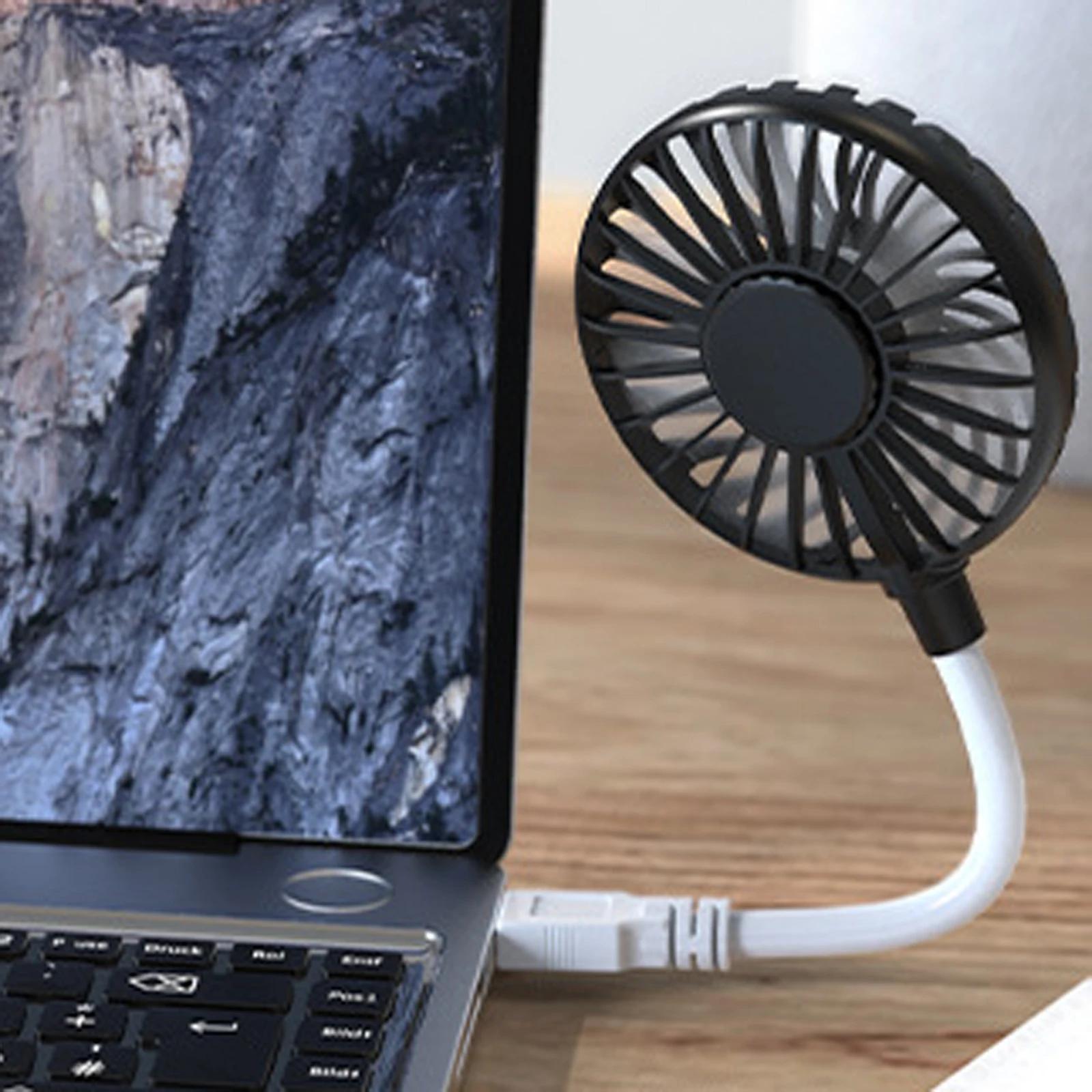 Mini ventilateur de bureau USB portable, moteur sans balais, rotation à 360 °, ventilateur de poche,