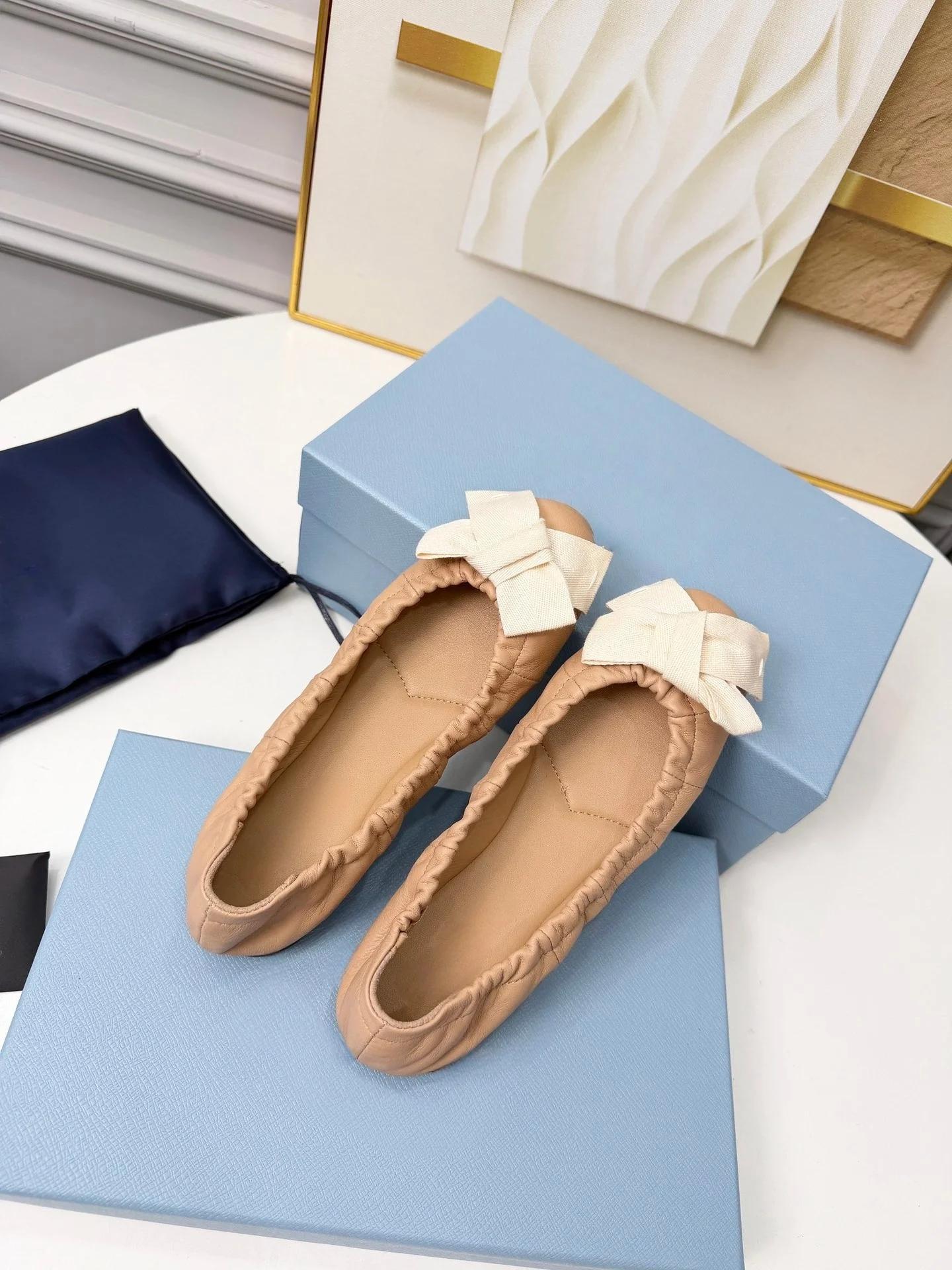 Chaussures plates décontractées de marque de luxe, style slip-on, en peau de mouton, ultra-légères p